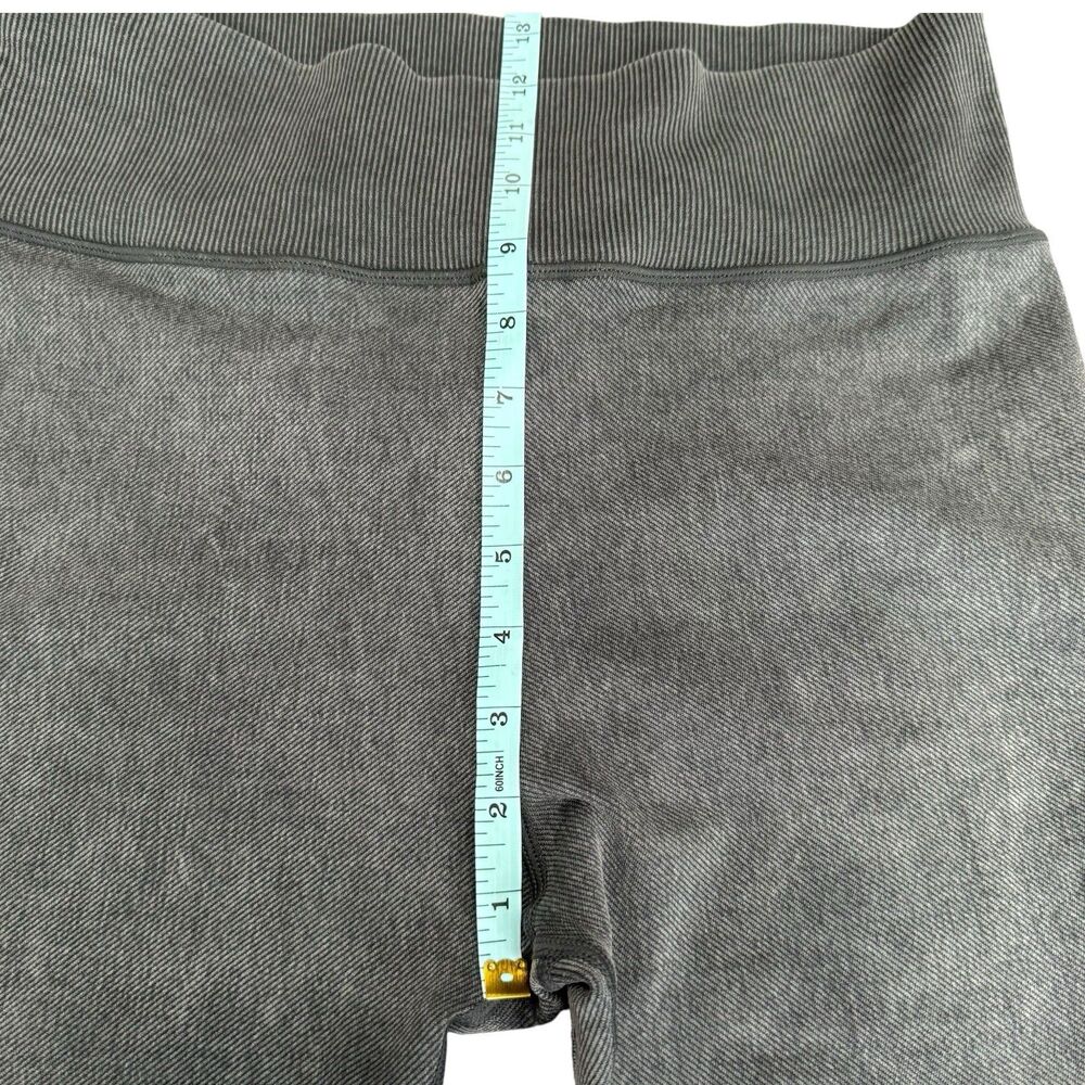 Offline By Aerie NWT Hi-Rise 7/8 Leggings Braided Ribbed Gray Size L Seamless - Picture 14 of 15